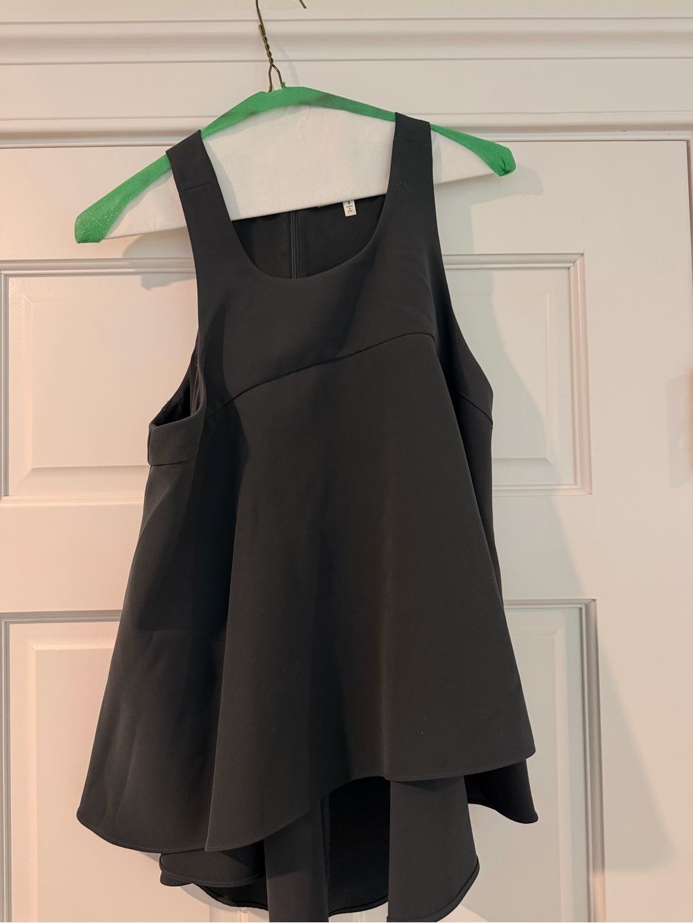 Milly Black Layered Sleeveless Tank Top